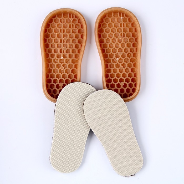 Подошвы для рукоделия со стелькой, набор 2 шт., длина подошвы: 12,4 см