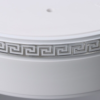 Карниз двухрядный, &laquo;Ультракомпакт. Лабиринт&raquo;, 200 см, с декоративной планкой, цвет белый