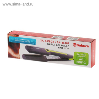 Щипцы-гофре Sakura SA-4518GR, 40 Вт, тефлоновое покрытие, 90х40 мм, 200˚С, зеленые Щипцы-гофре Sakura SA-4518GR, 40 Вт, тефлоновое покрытие, 90х40 мм, 200˚С, зеленые
