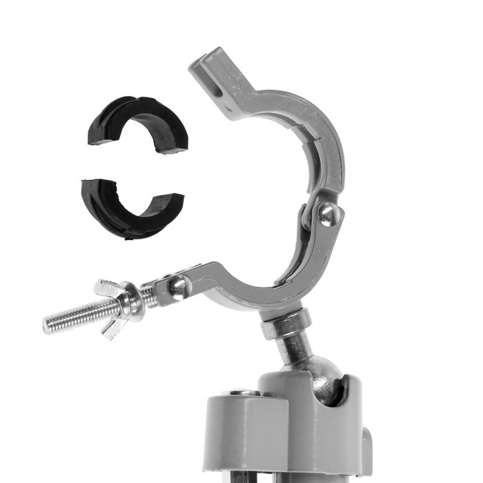 Стойка для дрели ТУНДРА, винтовой зажим, поворотный шарнир 360&deg;, d=42 мм, длина 245 мм