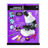 Микроскоп детский &laquo;Юный ученый&raquo; кратность х100, х400, х1200, подсветка, цвет жёлтый
