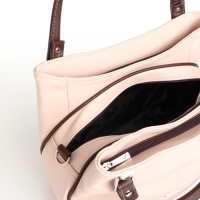 Сумка женская на молнии, средний размер, цвет бежевый Сумка женская на молнии, средний размер, цвет бежевый