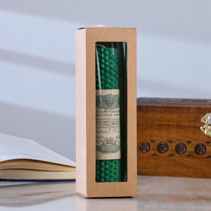 Свеча магическая из вощины для проработки денежного канала &laquo;ВсегДАденьги&raquo;, 8 трав