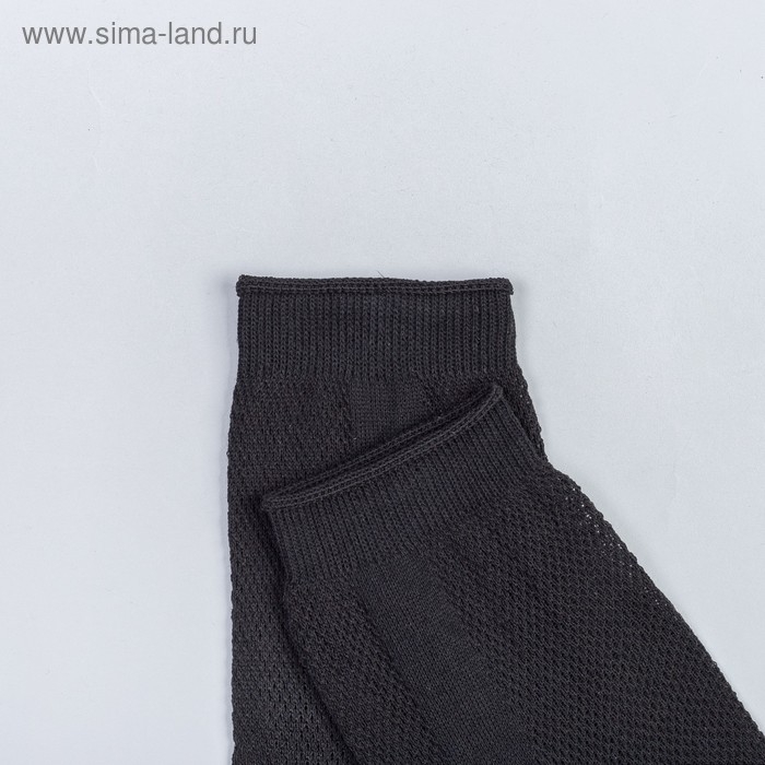 Носки мужские в сетку, цвет чёрный, размер 25 Носки мужские в сетку, цвет чёрный, размер 25