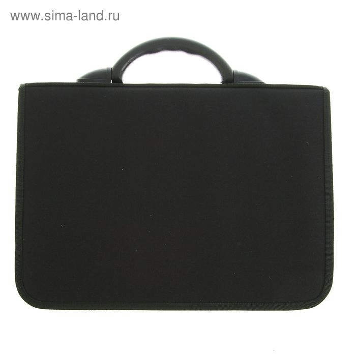 Портфель деловой 380 х 270 х 150 мм, текстильный, 3 отделения, К 1С14 "Павловск", чёрный