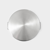 Кастрюля из нержавеющей стали Hanna Kn&ouml;vell HoReCa, 30 л, толщина 0,8 мм, 201 сталь, дно 3,2 мм, металлическая крышка, с теплораспределительным слоем, индукция