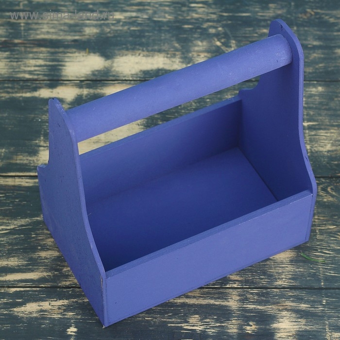 Кашпо деревянное 20×12.5×20 см Стелла Моно, с ручкой, фиолетовый Дарим Красиво Кашпо деревянное 20×12.5×20 см Стелла Моно, с ручкой, фиолетовый Дарим Красиво