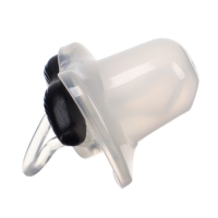 Соска - пустышка силиконовая ортодонтическая &laquo;Лучший ребенок&raquo;, от 6 мес., с колпачком, цвет черный