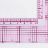 Линейка для кроя и шитья, 21,5 &times; 21,5 см, цвет прозрачный