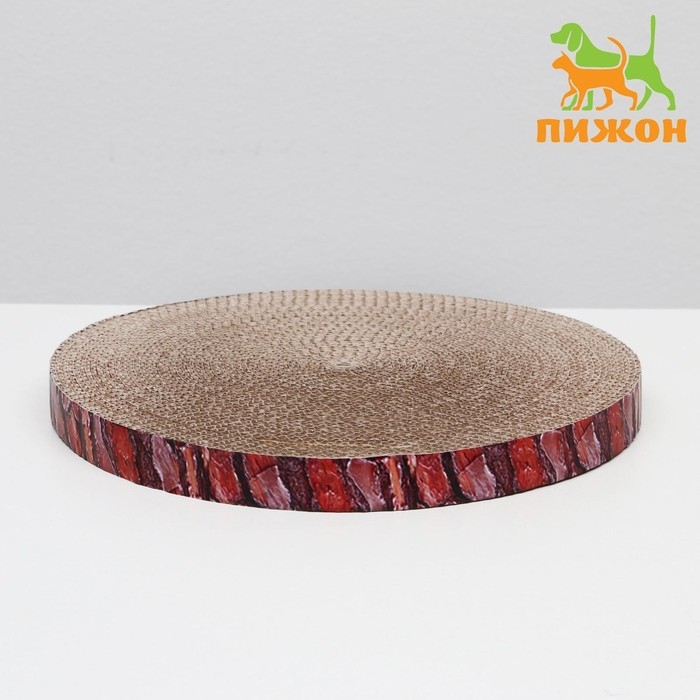 Гофрокогтеточка Гофрокогтеточка "Пижон" круглая "Спил сосны", с пропиткой, 28 х 2,5 см