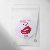 Накрутка для пирсинга из нержавеющей стали &laquo;Конус&raquo;, цвет белый в серебре, резьба 0,07 мм