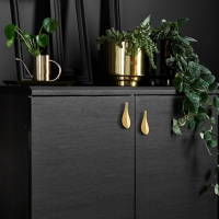 Ручка-скоба CAPPIO "Лепесток" RSC017, м/о 32 мм, 88х30 мм, цвет сатиновое золото