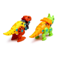 Конструктор винтовой &laquo;Мир динозавров&raquo;, набор 2 штуки, 2 отвёртки 4 карточки, 50 деталей