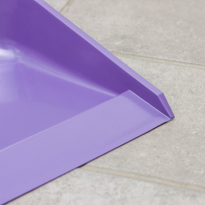 Совок для мусора квадратный с ручкой, МИКС