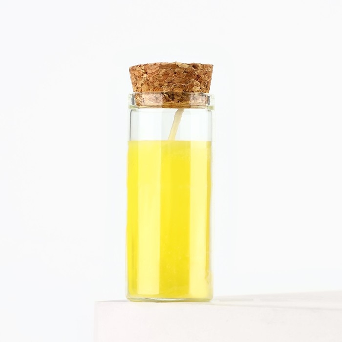 Свеча в колбе &laquo;Миндаль&raquo;, высота 8 см