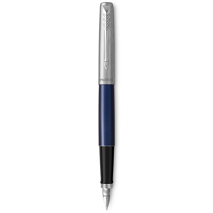 Ручка перьевая Parker Jotter Core F63 Royal Blue CT M, корпус из нержавеющей стали