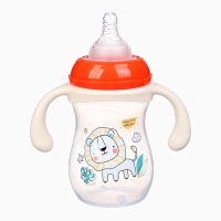 Бутылочка для кормления Крошка Я &laquo;Baby time collection&raquo;, широкое горло, от 6 мес., 240 мл, цвет бежевый