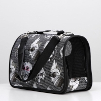 Сумка - переноска для животных "Зимние коты", размер S, 37,5 х 17 х 22 см Сумка - переноска для животных "Зимние коты", размер S, 37,5 х 17 х 22 см