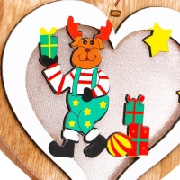 Световой декор на подвеске &laquo;Сердце&raquo; 14&times;13&times;2 см