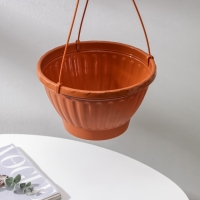 Кашпо для цветов подвесное &laquo;Мирабель&raquo;, 2,5 л, цвет коричневый