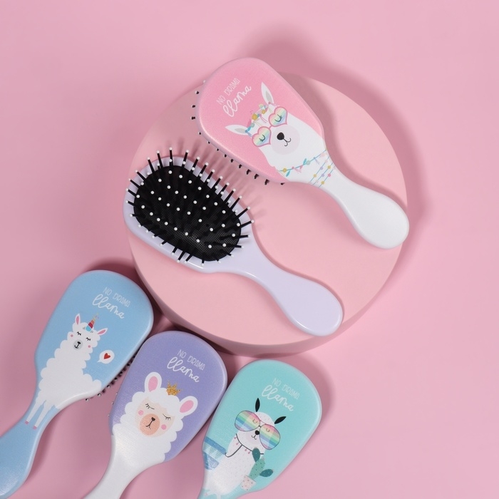 Расчёска массажная, 5,5 &times; 14 см, рисунок МИКС