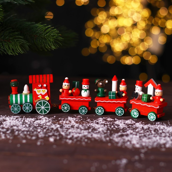 Сувенир Сувенир "Новогодний поезд", 20 см