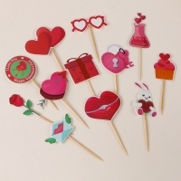 Шпажки «Для влюблённых», набор 12 шт. Шпажки «Для влюблённых», набор 12 шт.