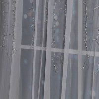 Гирлянда &laquo;Занавес&raquo; 2 &times; 1.5 м, IP20, прозрачная нить, 360 LED, свечение жёлтое, 8 режимов, 220 В