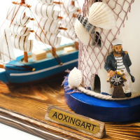 Набор настольный &laquo;Маяк&raquo;: подставка для ручек, визитница, 14 х 30 х 27 см