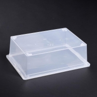 Ящик для хранения, 25 л, 53&times;37&times;18 см, с крышкой, прозрачный