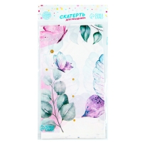 Скатерть одноразовая "Бабочки" 180х137