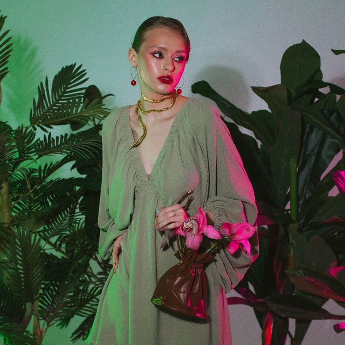 Колье-трансформер &laquo;Змея&raquo;, цвет чернёное золото, 90 см