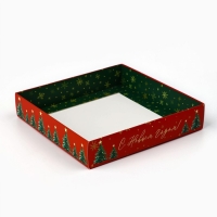 Коробка для кондитерских изделий &laquo;С Новым счастьем&raquo;, 15 х 15 х 20 см, Новый год