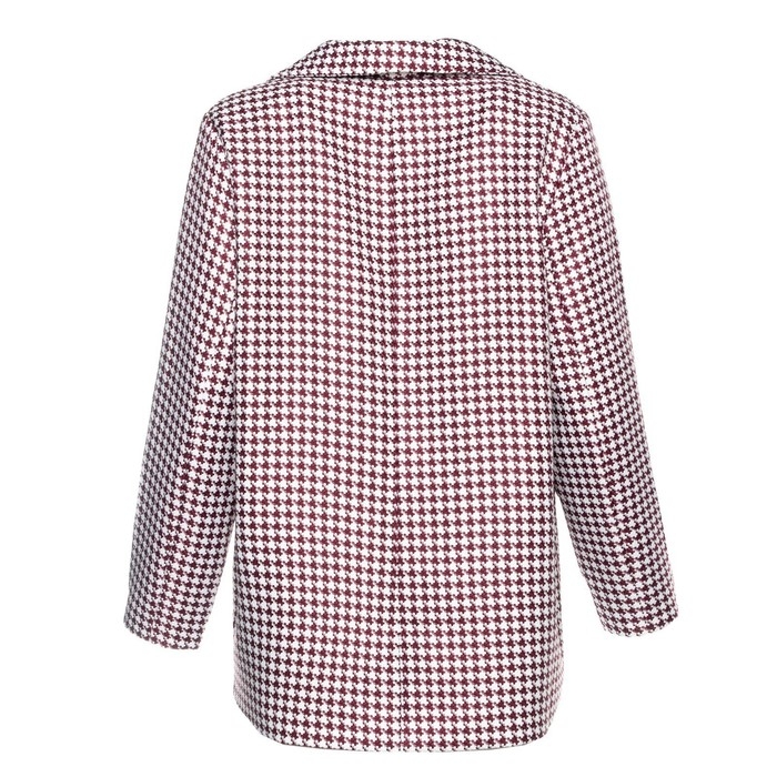 Пиджак женский, цвет розовый, гусиная лапка, размер 52 Пиджак женский, цвет розовый, гусиная лапка, размер 52