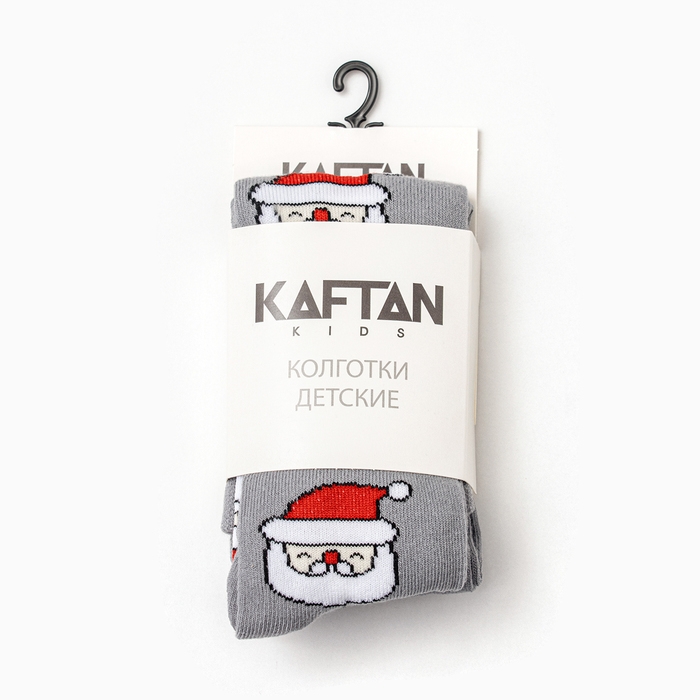 Новый год.Колготки детские KAFTAN Новый год.Колготки детские KAFTAN "Дед Мороз" 116-122 см, серый