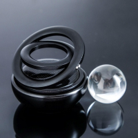 Аксессуар на панель с ароматизатором, гравитационные кольца, вращается от солнца, черный