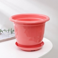 Горшок для цветов с поддоном Доляна &laquo;Арена&raquo;, 2 л, цвет коралловый