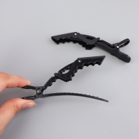 Набор зажимов для волос, 11,5 см, 2 шт, цвет чёрный Набор зажимов для волос, 11,5 см, 2 шт, цвет чёрный