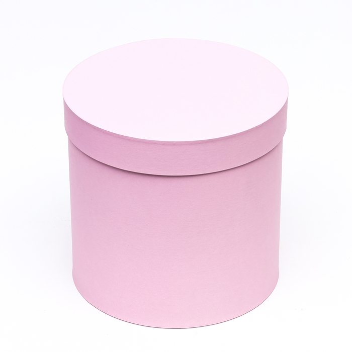 Шляпная коробка нежно розовая, 23 х 23 см