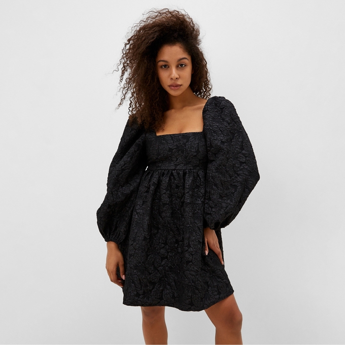 Платье женское с бантом MIST, размер M, черный Платье женское с бантом MIST, размер M, черный