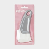 Шпатель-скребок кондитерский KONFINETTA &laquo;Скребок&raquo;, 15&times;6&times;1 см, серый