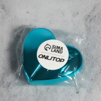 Флакон для парфюма «Сердце», стеклянный, с распылителем, 25 мл, цвет голубой Флакон для парфюма «Сердце», стеклянный, с распылителем, 25 мл, цвет голубой