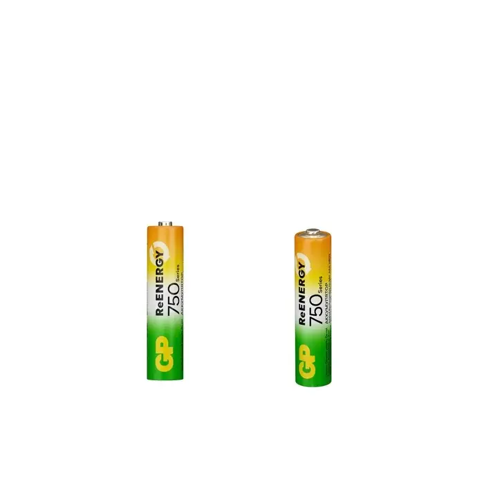 Аккумулятор GP, Ni-Mh, AAA, HR 03-2BL, 1.2 В, 750 мАч, блистер, 2 шт.