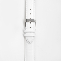 Ремешок для часов, 18 мм, запряжник 75 мм, горт 115 мм, натуральная кожа, белый