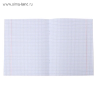 Тетрадь 48 листов, в клетку, METALLIC "Розовая", обложка бумвинил, блок офсет