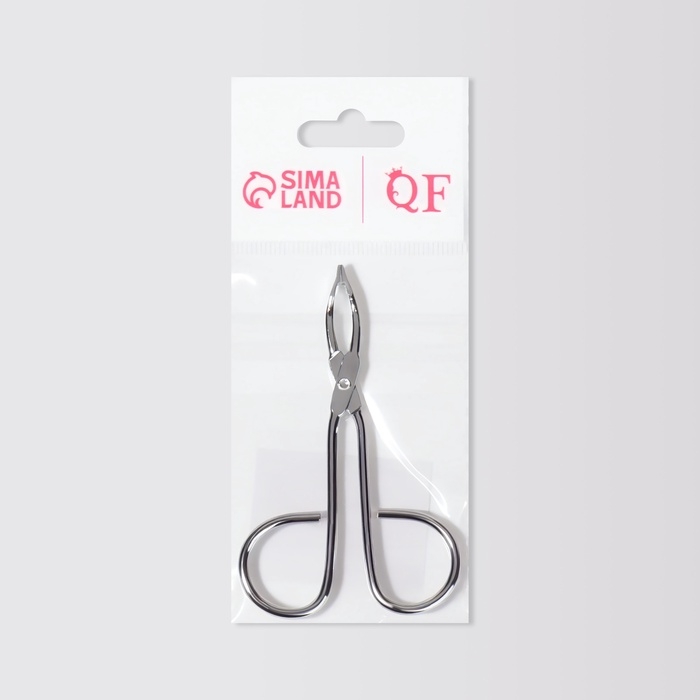 Пинцет в форме ножниц, прямой, 8,2 см, цвет серебристый Пинцет в форме ножниц, прямой, 8,2 см, цвет серебристый