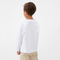 Лонгслив детский KAFTAN, р. 36 (134-140 см), белый Лонгслив детский KAFTAN, р. 36 (134-140 см), белый