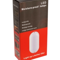 Светильник светодиодный, 24 Вт, IP54, 4000К, 220 В, овал, белый