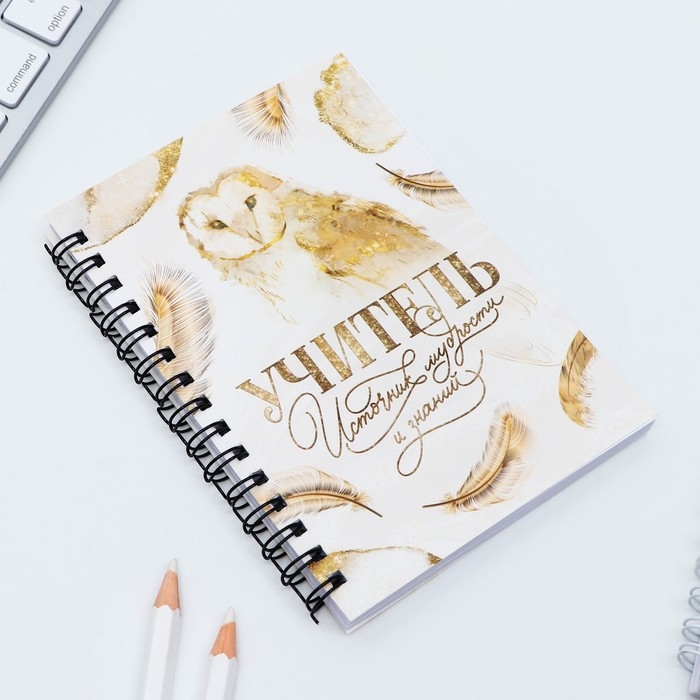 Набор &laquo;Учителю: Учитель источник мудрости и знаний&raquo;: блокнот А6, 60 л. магнитные закладки и ручка