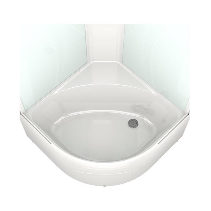 Душевая кабина DOMANI-Spa Delight 99, поддон 45 см, белые стенки, матированная, 90х90